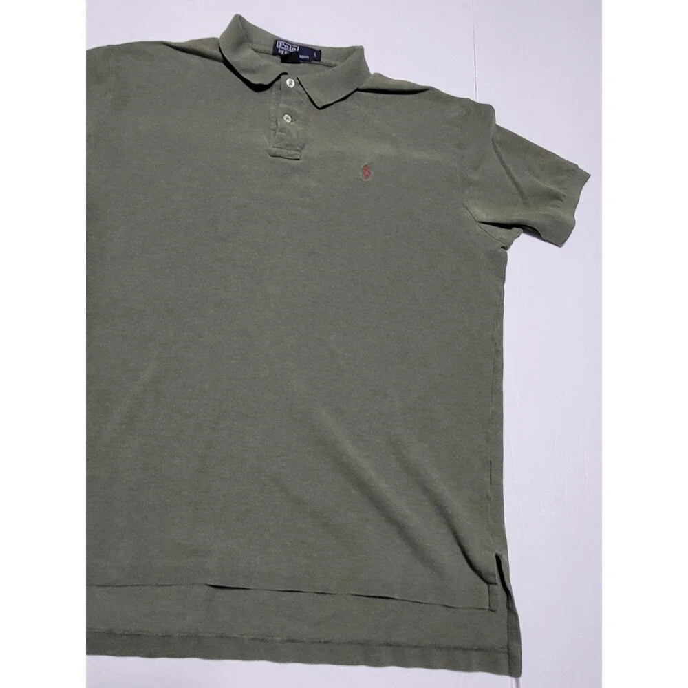 (#L3) Polo Ralph Lauren Short Sleeve Size Men's Large Green